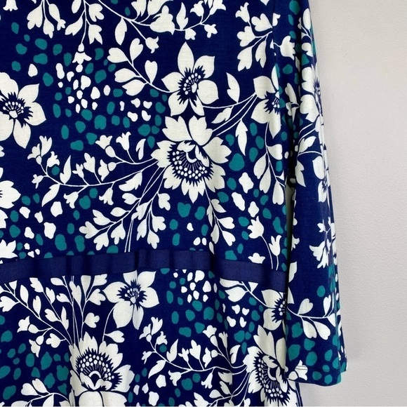 Draper James Blue Green White floral dress size M - Picture 12 of 12